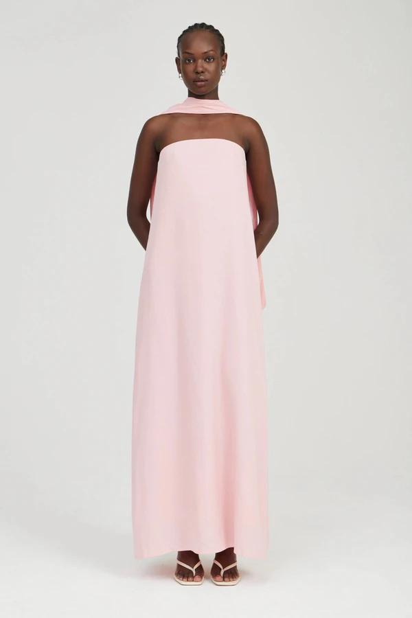 <a href="https://thirdform.com/collections/dresses/products/bia-strapless-maxi-dress-petal">THIRD FORM Strapless Maxi Dress</a>, $367