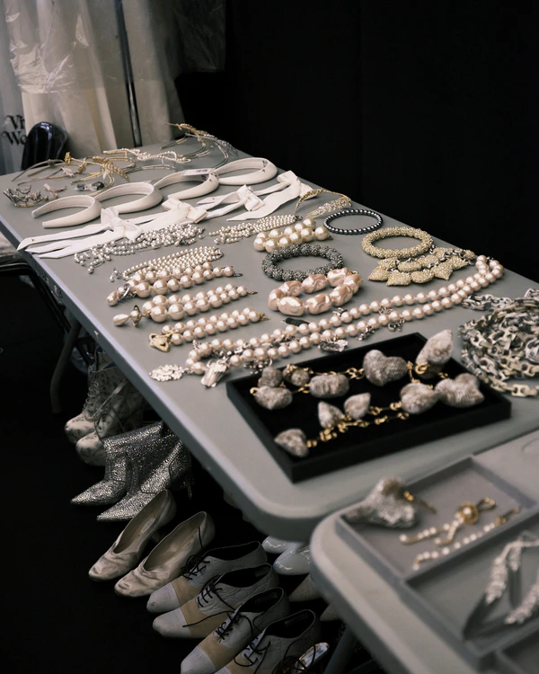 Backstage at Vivienne Westwood's Debut Bridal Runway Show