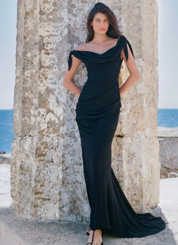 <a href="https://cultgaia.com/products/nysa-gown-black?variant=43312855744586">CULT GAIA Nysa Gown in Black, $1,198</a>
