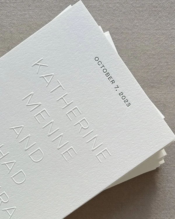 32 Blind Embossed Stationery Ideas