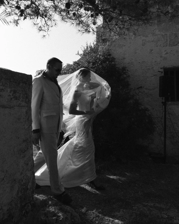 An Intimate Menorca Quarry Wedding with Avant-Garde Design & Vintage Bridal Looks