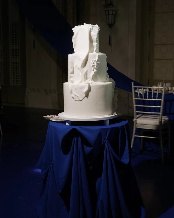 An Avant-Garde Vietnamese Beach Wedding Splashed in Cobalt Blue