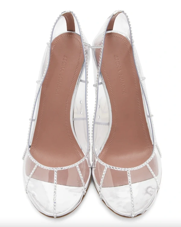 15 Trendy Transparent Wedding Shoes