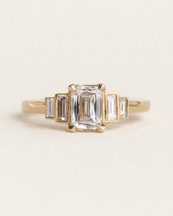 30 Emerald Cut Engagement Rings & Wedding Bands We're Loving