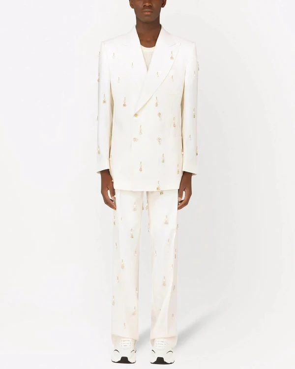 16 White Suits for Grooms