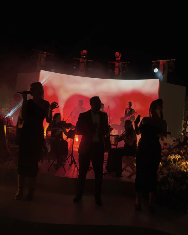 A Cinematic & Artistic Color-Washed Wedding Weekend at Amanzoe in Greece