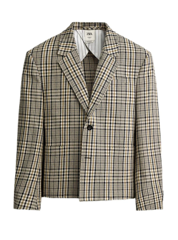 <a href="https://www.zara.com/us/en/plaid-boxy-fit-blazer-p04348280.html">ZARA Blazer</a>, $169