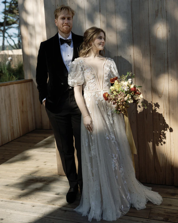 An Elegant Wildflower Wedding with Majestic Ocean Views