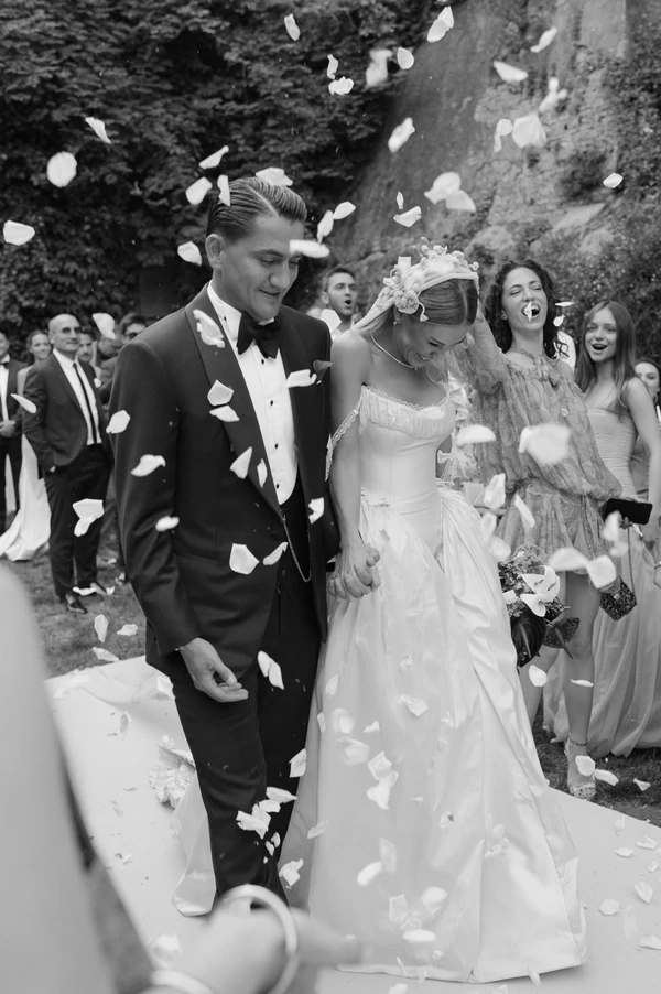 Vintage-Inspired Couture Takes Center Stage at This Chicly Curated Castle Wedding in Rome