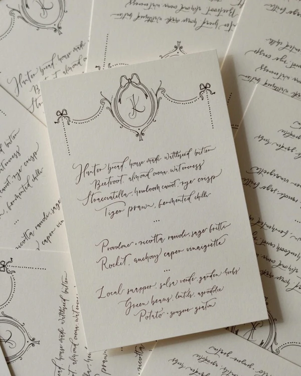 50 Elegant Calligraphy Stationery Designs