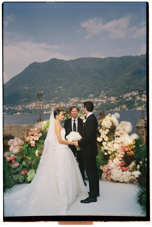 Brittany Netta’s Cinematic Lake Como Wedding Featuring a Bespoke Danielle Frankel Gown