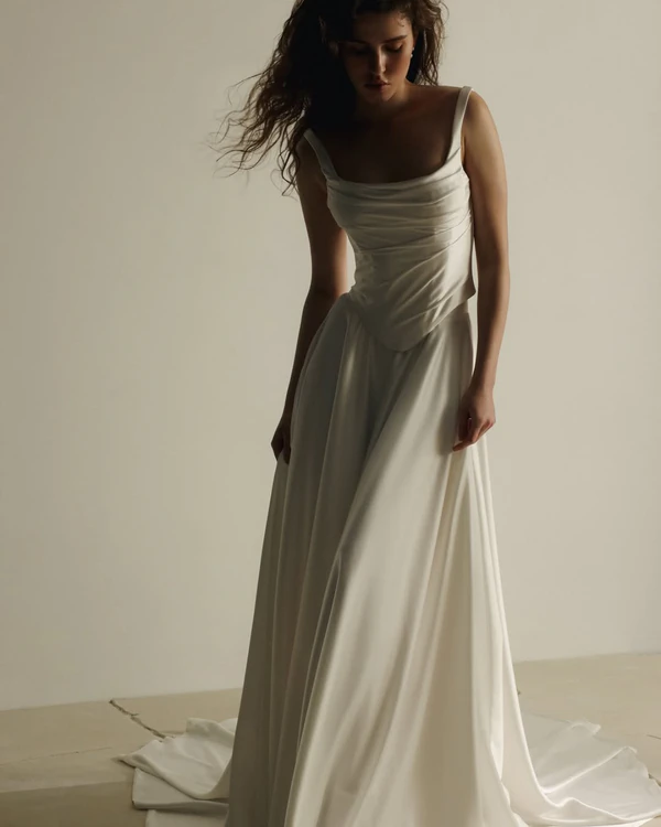 28 Basque Waist Wedding Dresses from the 2026 Bridal Collections
