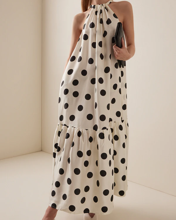 30 Stylish and So On-Trend Polka Dot Wedding Guest Dresses