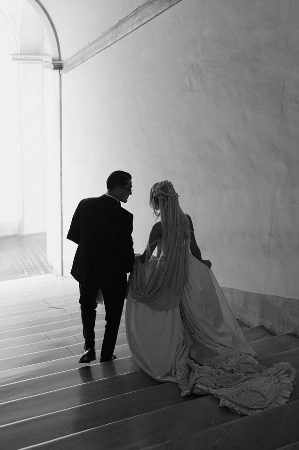Vintage-Inspired Couture Takes Center Stage at This Chicly Curated Castle Wedding in Rome
