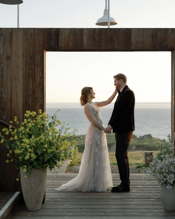 An Elegant Wildflower Wedding with Majestic Ocean Views