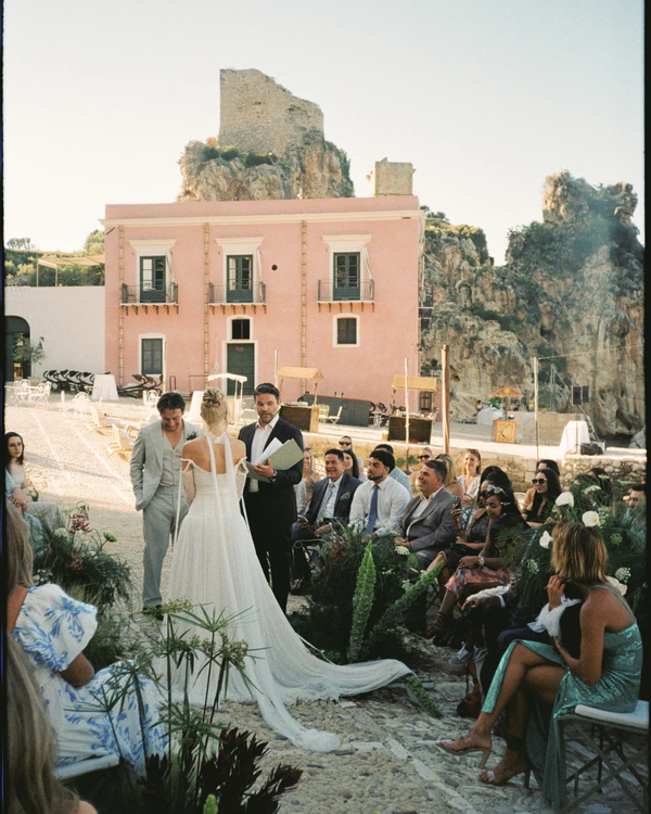 A Cinematic Italian Wedding on Film at Tonnara di Scopello