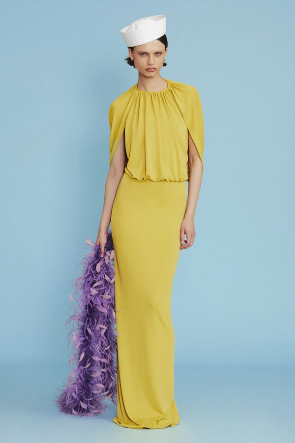 <a href="https://shopdesphemmes.com/LONG-CAPE-DRESS-S6DD534S0D0206-p#">DES_PHEMMES Long Cape Dress</a>, $501
