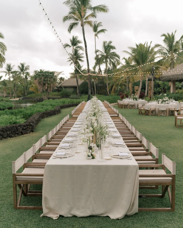 A Tropical Black-Tie Beach Wedding Weekend in Hawaii