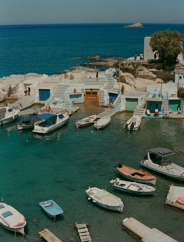 A Cinematic & Artistic Color-Washed Wedding Weekend at Amanzoe in Greece
