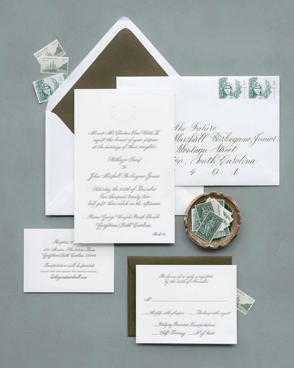 50 Elegant Calligraphy Stationery Designs