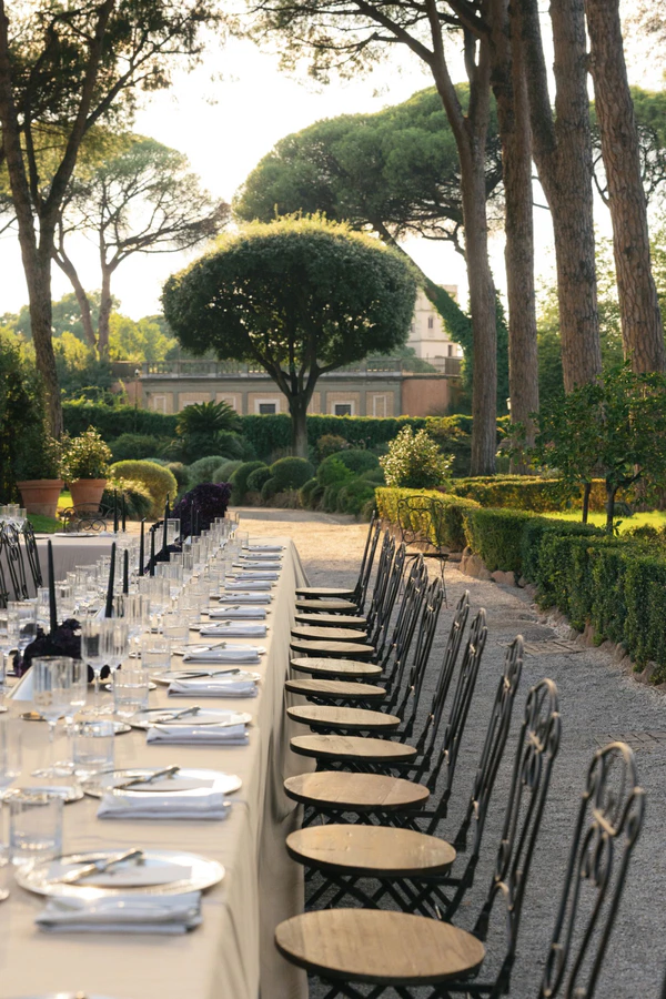 From Roman Garden Romance to a Red-Lit Nightclub at This Villa Aurelia Wedding
