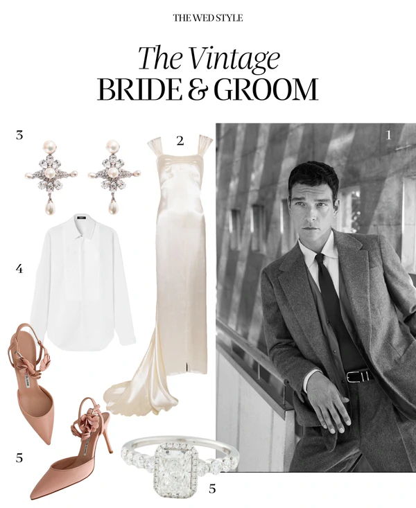THE WED Style: Vintage-Inspired Bride & Groom Looks