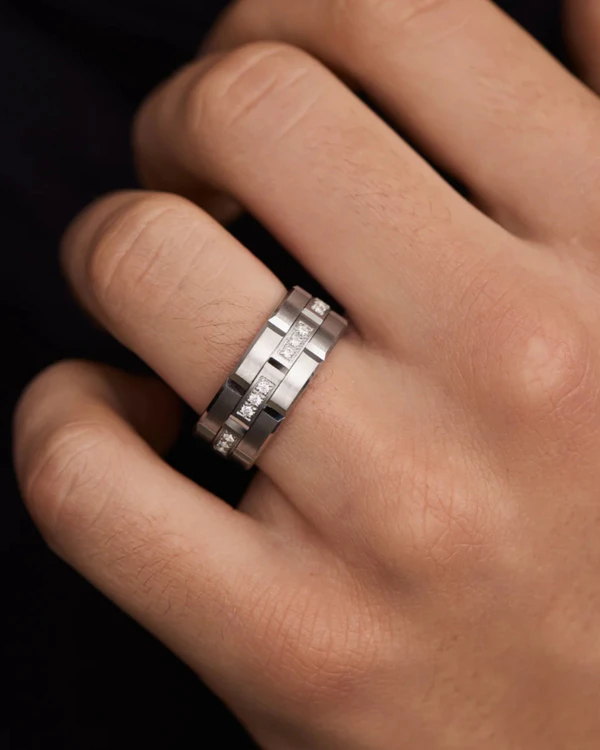 <a href="https://classa.com.au/collections/mens-wedding-bands/products/jacob">CLASS A JEWELLERS Ring</a>, Price Upon Request