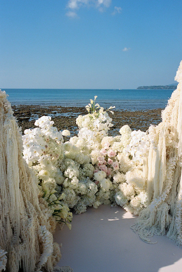 A Sculptural Floral Fantasy at This Intimate Black-Tie Wedding in Phuket