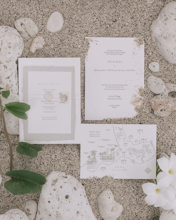 A Tropical Black-Tie Beach Wedding Weekend in Hawaii