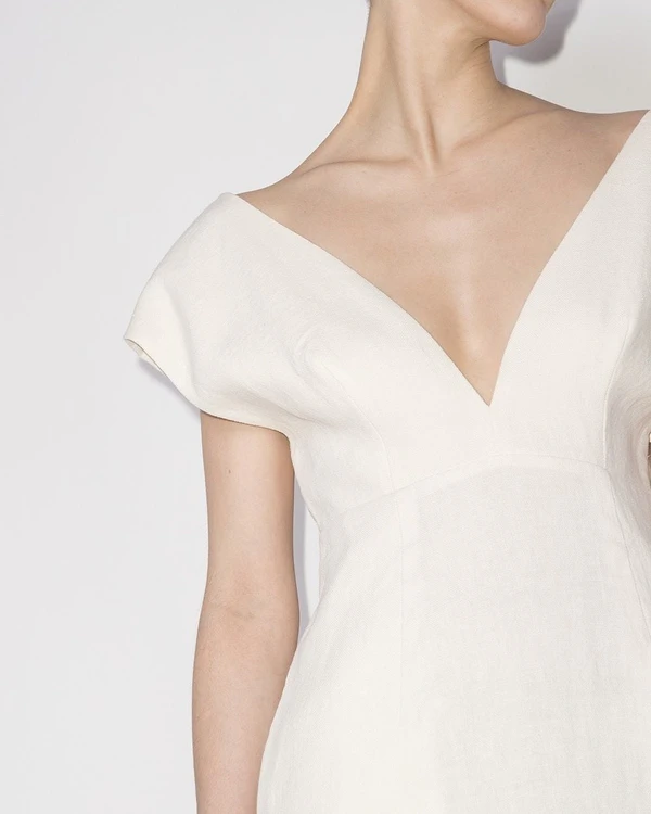 White Linen Dresses for a Summer Wedding