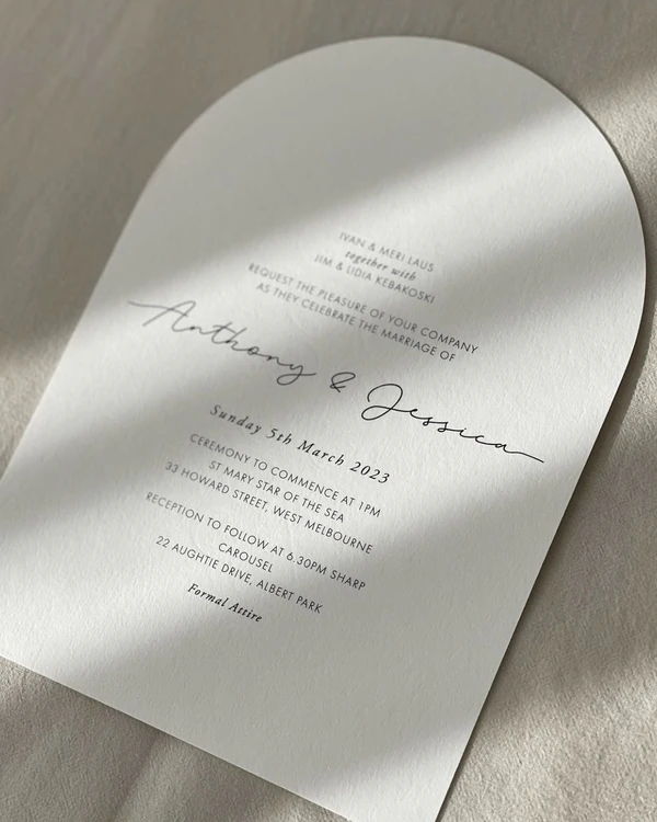 28 Minimalist Wedding Invitation Ideas