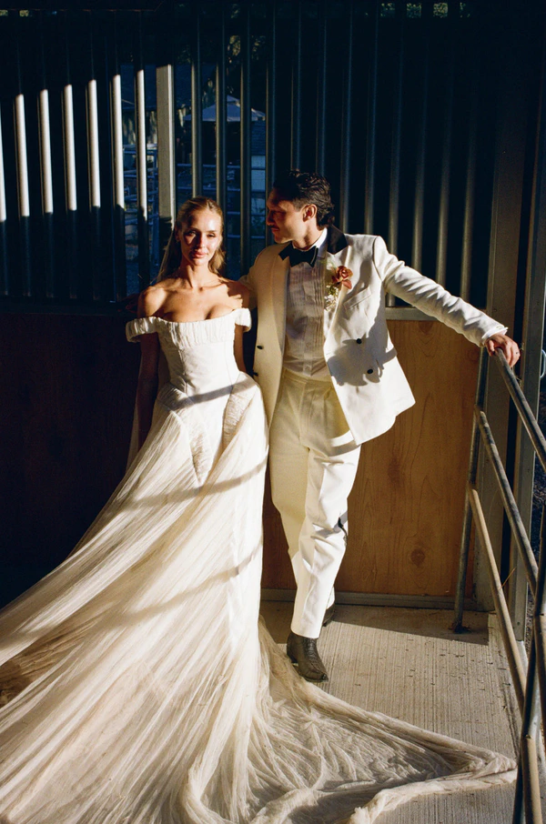 Influencer Jade Mitchell-Clyde's Chic Black-Tie Wedding in California's Gold Country