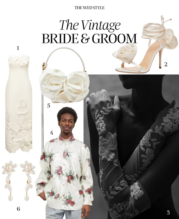THE WED Style: Vintage-Inspired Bride & Groom Looks