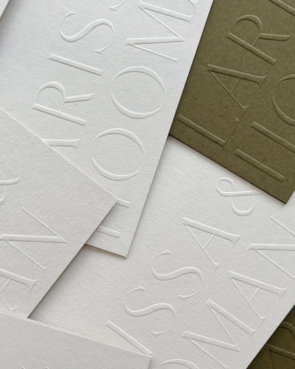 32 Blind Embossed Stationery Ideas