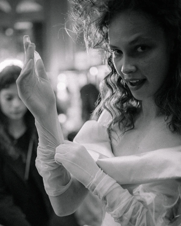 Backstage at Vivienne Westwood's Debut Bridal Runway Show
