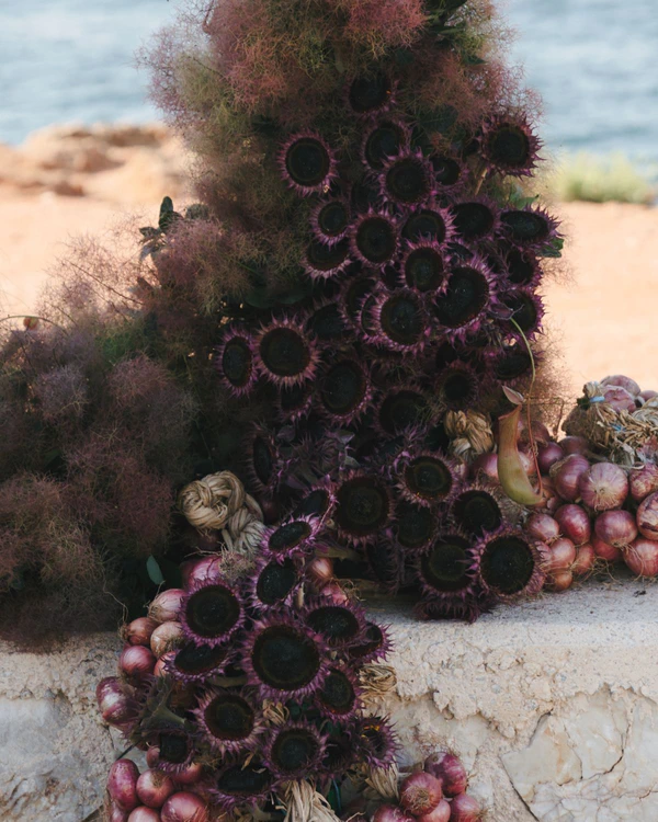 A Four-Day Fuchsia-Filled Seaside Wedding in Crete