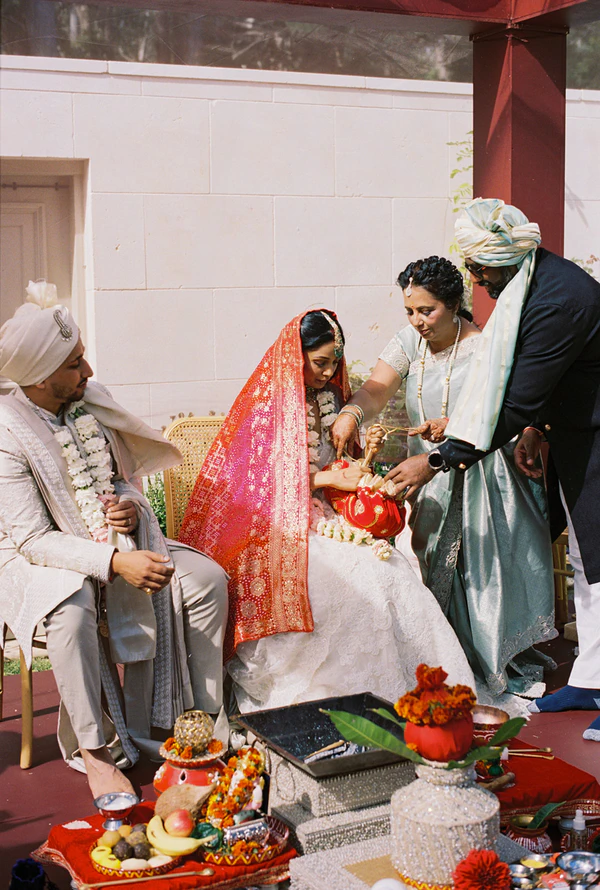 A Two-Day Indian Wedding Inspired by French Bistros, European Gardens & Family Traditions