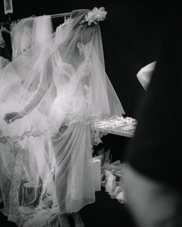 Backstage at Vivienne Westwood's Debut Bridal Runway Show