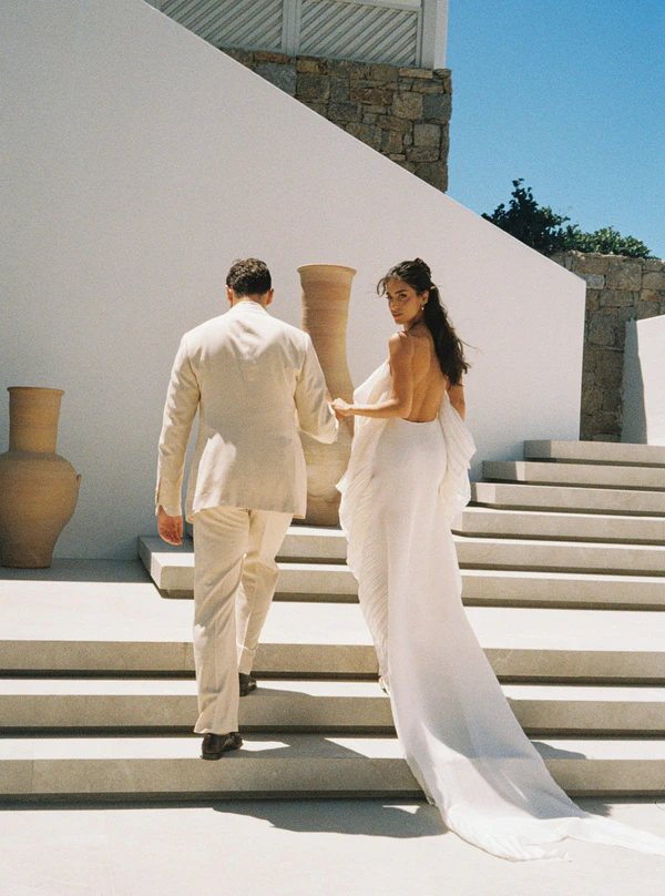 Jewelry Designer Noy Tawil's Mykonos Wedding Weekend Blending Bohemian Luxury & Mediterranean Chic