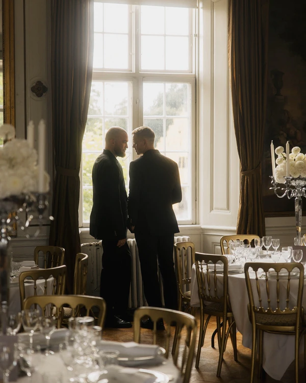 An Elegant Danish Castle Wedding with Contemporary Art Installations