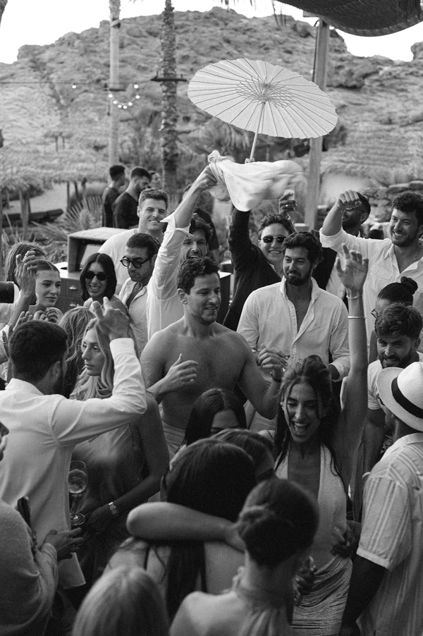 Jewelry Designer Noy Tawil's Mykonos Wedding Weekend Blending Bohemian Luxury & Mediterranean Chic