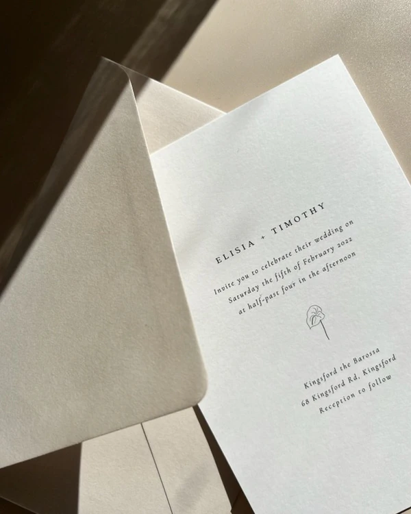 28 Minimalist Wedding Invitation Ideas