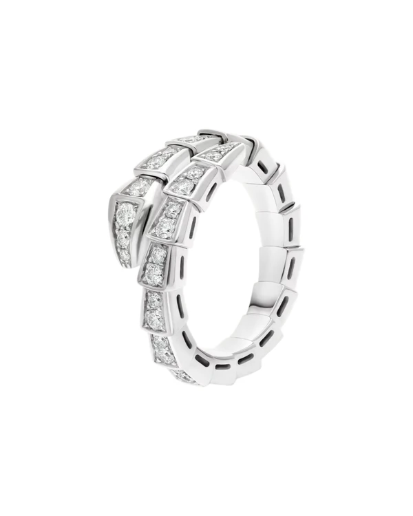 <a href="https://www.bulgari.com/en-us/jewelry/rings/serpenti-viper-ring-white-gold-354707?pid=354707">BULGARI Ring</a>, $12500