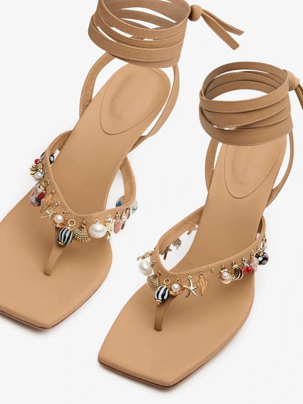 <a href="https://christopheresber.com/products/memento-charm-flip-flop-heel-amber">CHRISTOPHER ESBER Memento Charm Flip Flop Heel</a>, $1,095