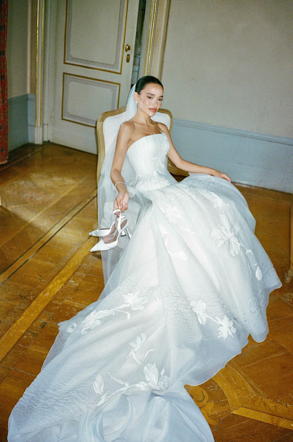 Brittany Netta’s Cinematic Lake Como Wedding Featuring a Bespoke Danielle Frankel Gown