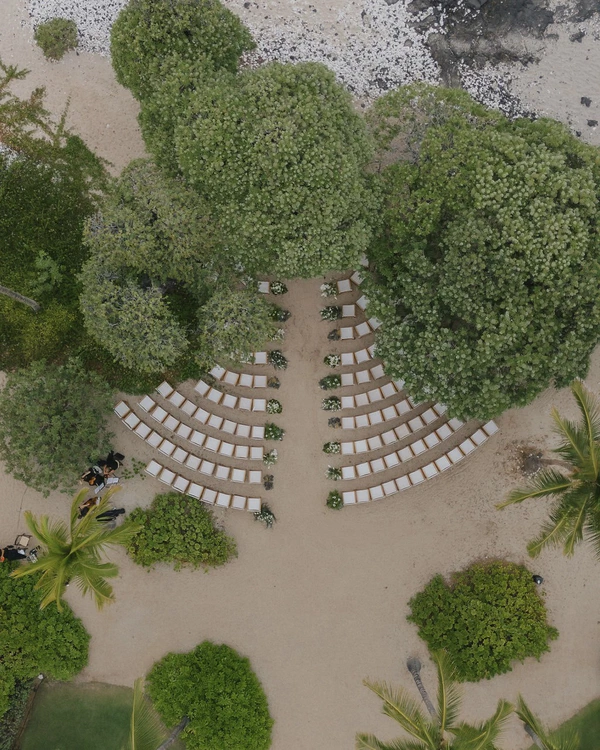 A Tropical Black-Tie Beach Wedding Weekend in Hawaii