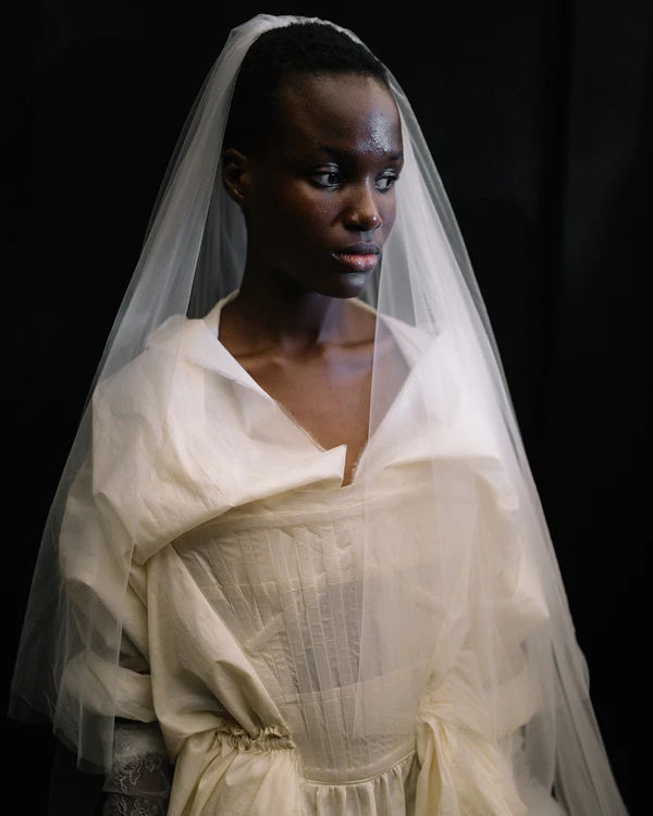 Backstage at Vivienne Westwood's Debut Bridal Runway Show