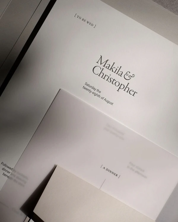 28 Minimalist Wedding Invitation Ideas