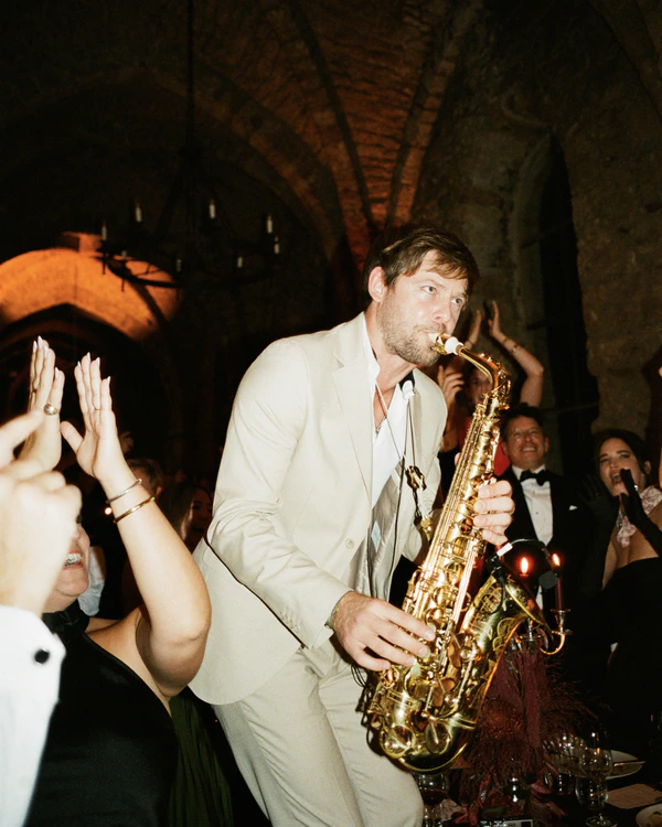A Romantic Parisian Wedding in a Cinematic Open-Air Abbey