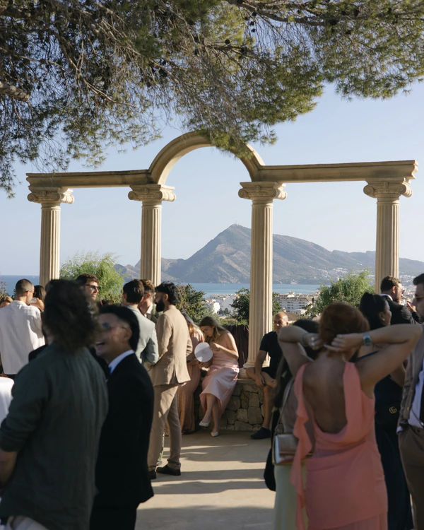 A Modern Coastal Wedding with a Mocha Altar in Altea, Spain